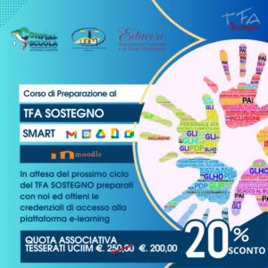 CORSO DI PREPARAZIONE AL TFA SOSTEGNO SMART - TESSERATI UCIIM